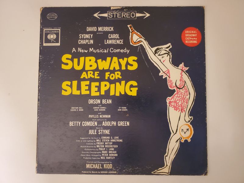 Original Broadway Cast Subways Are For Sleeping vinyl record